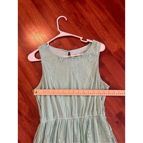 Eyeshadow mint, green lace dress size Large. ￼ - Picture 7 of 8